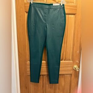 Chico’s Faux Leather Ponte Knit Leggings Size 1 (8)